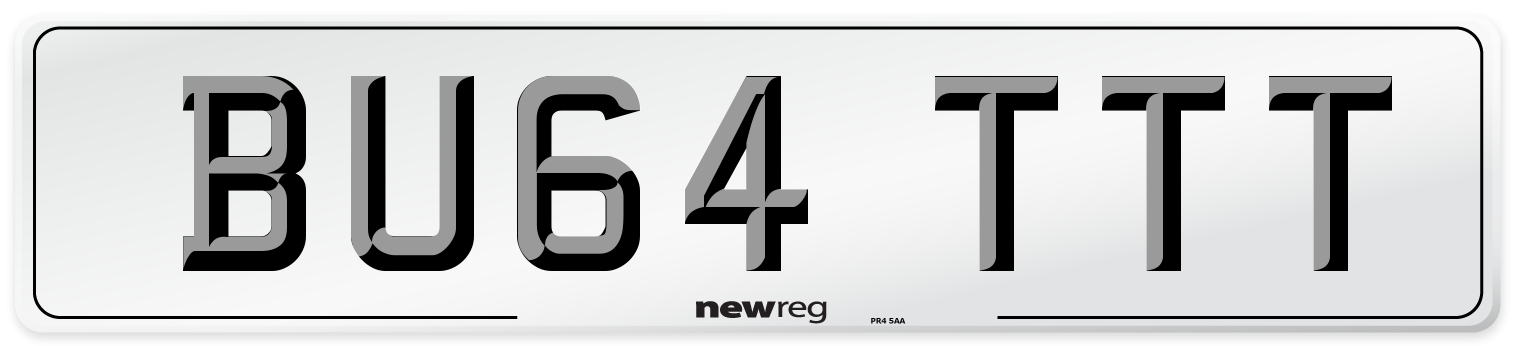 BU64 TTT Number Plate from New Reg